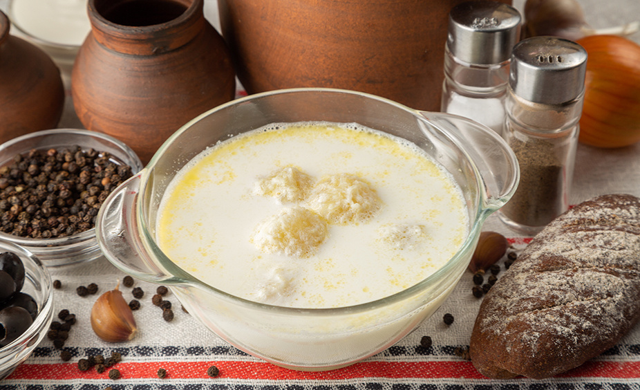 Затирка с молоком