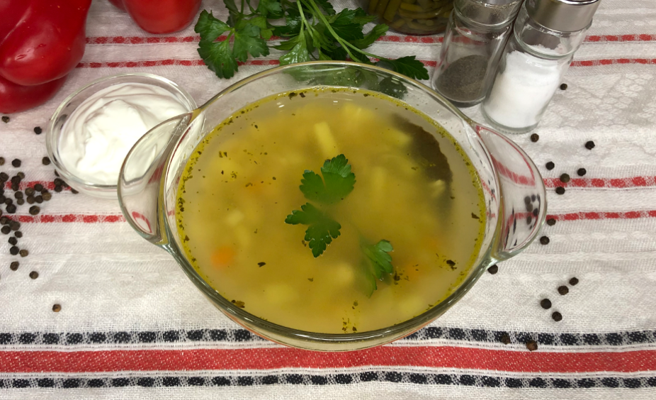 Суп куриный с картофелем и рисом