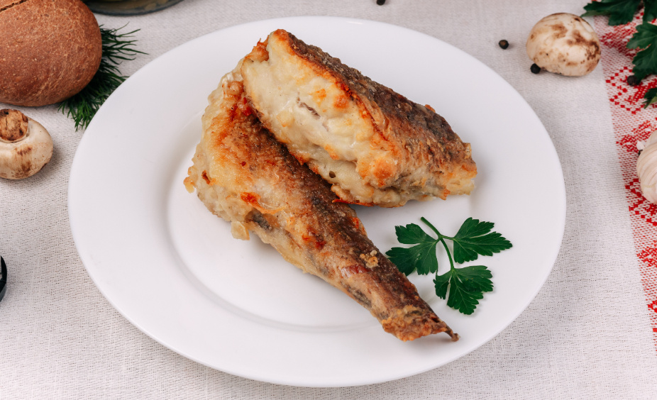 Хек жареный